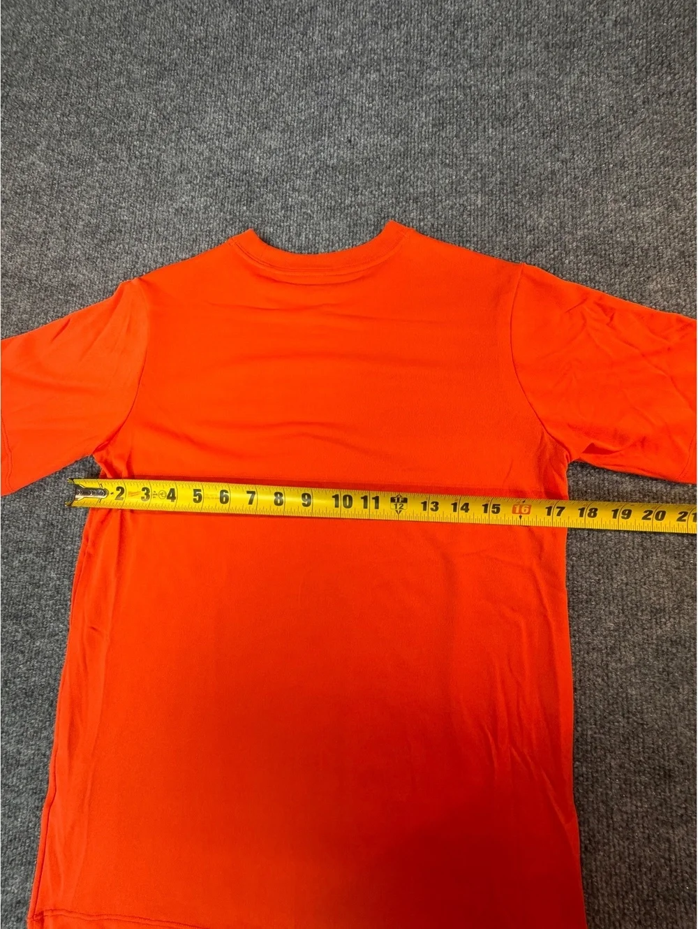 Nike Dri-Fit Shirt Boys M Orange Short Sleeve Athletic Running Training Tee Gym